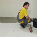 Подготовка на пода на фитнес салона 