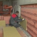 Звукоизолация с тухли 12х12см. и каменна вата